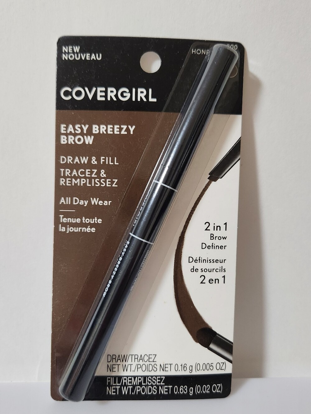 #200 Honey Brown (Miel) COVERGIRL Easy Breezy Brow Draw & Fill 2-in-1 brow penci